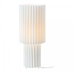 Valge lauavalgusti tekstiilist varjuga (k&otilde;rgus 45 cm) Catis - Marksl&ouml;jd