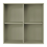 Khaki v&auml;rvi seinale kinnitatav raamaturiiul 70x70x27 cm Mistral - Hammel Furniture