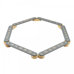 Hall m&auml;nnipuidust sensoorne rada lastele 10x408x5 cm Montessori - Meowbaby