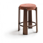 Terrakottapunane saarepuust baaritool (istme k&otilde;rgus 75 cm) Granite - Kave Home