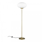 Messingiv&auml;rvi p&otilde;randalamp klaasist varjuga (k&otilde;rgus 150 cm) Fomento - Trio