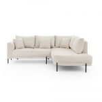 Beež &scaron;enillist nurgadiivan (parempoolne/L-kujuline) Mauris - Ropez