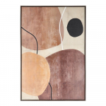 Tr&uuml;kitud/k&auml;sitsi maalitud elementidega pilt raamiga/l&otilde;uendil 83x123 cm Gallery - Bizzotto