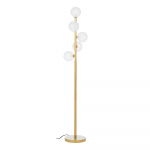 Kuldse v&auml;rvi p&otilde;randalamp klaasist varjuga (k&otilde;rgus 156,5 cm) Balls - Bizzotto