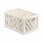 Kreemjas s&auml;ilituskarp kaanega, valmistatud taaskasutatud plastist, 19x30x15 cm Kaya - Curver