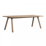 Pikendatav s&ouml;&ouml;gilaud tammepuust 95x220 cm Clapperton - Rowico