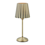 Metallist LED-laualamp h&auml;mardatava/kaasaskantava valgusega messingist v&auml;rvi (k&otilde;rgus 35 cm) Celia - Marksl&ouml;jd