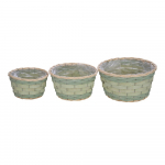 Lillepoti katted komplektis 3 tk paju &oslash; 30 cm &ndash; Ego Dekor