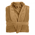 Pruun pl&uuml;&uuml;sist hommikumantel , L/XL Cozy - Tiseco Home Studio