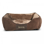 Pruun pl&uuml;&uuml;sist koeravoodi 50x60 cm Scruffs Chester M - Plaček Pet Products