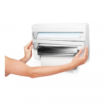 H&otilde;bedane plastmass fooliumi- ja majapidamispaberi hoidja seinalekinnituv &ndash; Metaltex