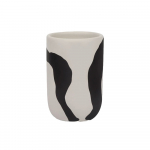 Must-valge keraamiline tass hambaharjade jaoks Icon - Mette Ditmer Denmark