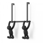 Must plastikust uksehoidja 22 cm Buddy - Umbra