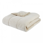 Kreemikas tikitud mikropluusist voodiplaat kaheinimesevoodile 200x220 cm Cosy Cord - Catherine Lansfield