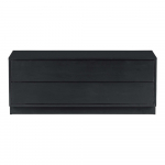 Must m&auml;nnipuidust telerilaud 100x40 cm Finca - WOOOD