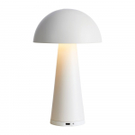 Valge LED laualamp (k&otilde;rgus 26,5 cm) Fungi - Marksl&ouml;jd