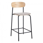 Mustad-hallid baaritoolid, 2tk komplektis (istme k&otilde;rgus 66 cm) Adriana - Marckeric