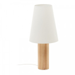 Valge tekstiilist varjuga p&otilde;randalamp (k&otilde;rgus 110 cm) Marga - Kave Home
