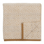 Sinepiv&auml;rvi-kreem puuvillane r&auml;tik 140x70 cm Malou - Bloomingville