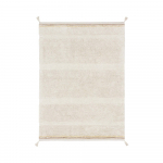 Kreem pestav k&auml;sitsi kootud puuvillane vaip 170x240 cm Bloom Natural - Lorena Canals