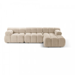 Beež bukleekangast modulaarne nurgadiivan (parem nurk) Bellis - Micadoni Home