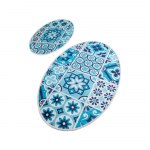 Sinised vannitoamatid 2tk komplektis 60x100 cm Ceramic - Foutastic