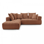 Terrakota v&auml;rvi &scaron;enill-nurgadiivan (vasak nurk/L-kujuline) Whesley - Bobochic Paris