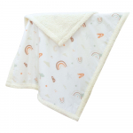 Valge Renforc&eacute; puuvillast laste tekk 75x100 cm Abc - Mijolnir