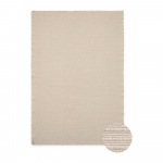 Kreem k&auml;sitsi kootud puuvillane vaip 140x200 cm Handloom - Lorena Canals