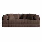Pruun sametist lahtik&auml;iv diivan 206 cm Kemi &ndash; Cosmopolitan Design