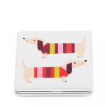 Kosmeetiline suurenduspeegel 7x7 cm Sausage Dog - Rex London