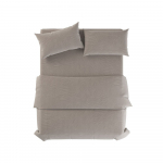 Helehall/beež linane voodipesu &uuml;heinimesevoodile 135x200 cm Natural - Native Natural