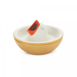 Kollane/valge keraamiline serveerimiskauss 250 ml Hungry Bird - Balvi