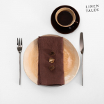 Linased salvr&auml;tikud komplektis 2 t&uuml;kki 40x40 cm Chocolate - Linen Tales