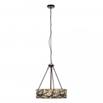 Metallist ripplamp klaasist varjuga, &oslash; 46 cm Waldorf - Premier Housewares