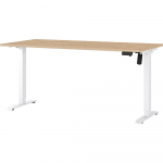 Reguleeritav t&ouml;&ouml;laud elektriliselt reguleeritava k&otilde;rguse ja tammepuust pealispinnaga 80x160 cm Boras - Germania