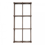 Tumeda naturaalse v&auml;rvi tuhapuidust astmeline riiul 42,5 cm Grid - OYOY Living Design