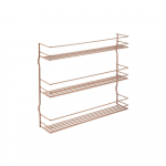 3 riiuliga vaskne seinale paigaldatav v&uuml;rtsiriiul - Metaltex