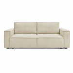 Beež velvetist diivanvoodi 245 cm Nihad - Bobochic Paris