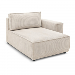 Kreem velvetist diivanimoodul, parem nurk Nihad modular - Bobochic Paris