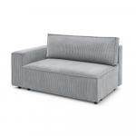 Helehall velvetist diivanimoodul, vasak nurk Nihad modular - Bobochic Paris