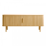 Tammedekooriga telerilaud 160x56 cm Cavo - Unique Furniture