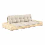 Hall-beež linane diivanvoodi 244 cm Base - Karup Design