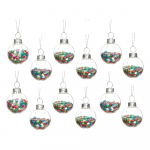 Klaasist j&otilde;ulukaunistused 12tk komplektis Disco Stars Mini - Sass & Belle