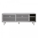Valge metallist telerilaud 160x55 cm Veep - Unique Furniture