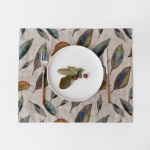 Riidest lauamatt 45x45 cm Golden Fall - Linen Tales