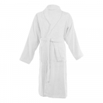 Valge puuvillane hommikumantel suurus S/M Lindu - Tiseco Home Studio