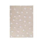 Beež pestav k&auml;sitsi kootud puuvillane laste vaip 120x160 cm Polka Dots Beige - Lorena Canals
