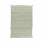 Heleroheline pestav k&auml;sitsi kootud puuvillane vaip 170x240 cm Tribu Olive - Lorena Canals