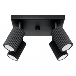 Must metallist laevalgusti 25x25 cm Gleam - Sollux